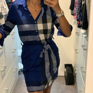 Burberry London Check Shirt Dress in Size 6